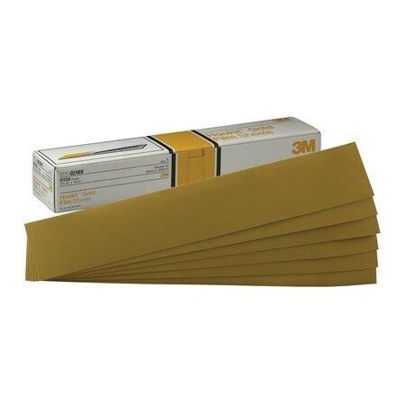 3M 3M Hookit Gold Sheet, 02470, 2 3/4 in x 16 in, P180C, 50PK 7000118764